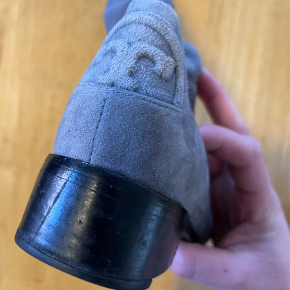 Tory Burch Gray Over-the-Knee Boots